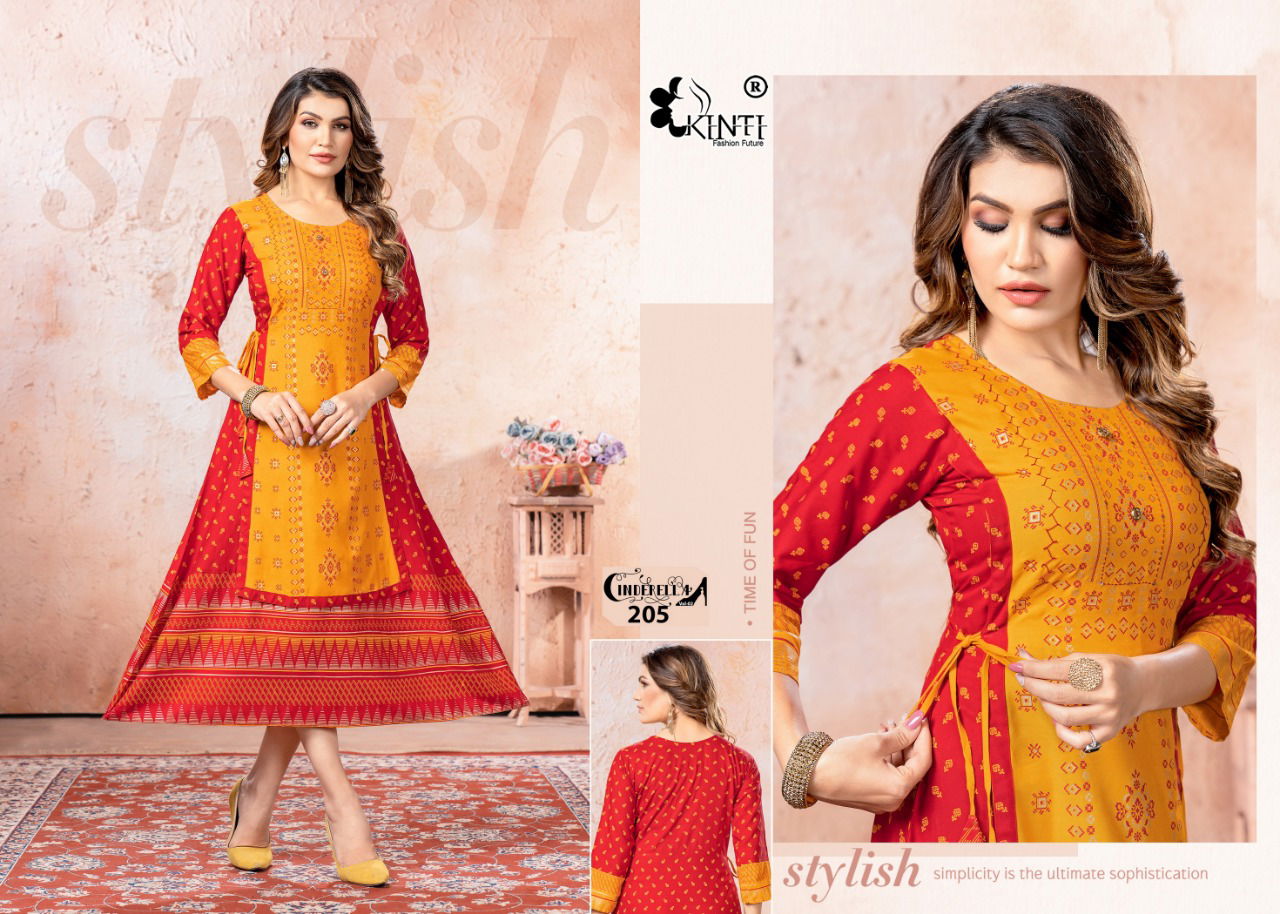  Kinti Cinderella 2 Exclusive Wear Wholesale Kurti Collection 